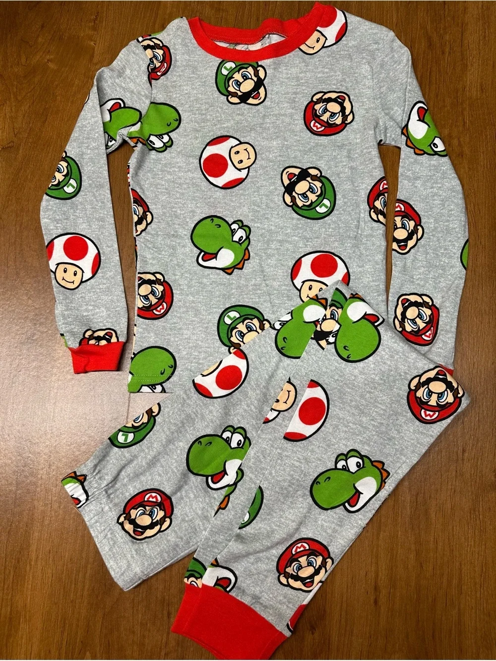 Nintendo Super Mario Shirt - Red & Gray 3 sets